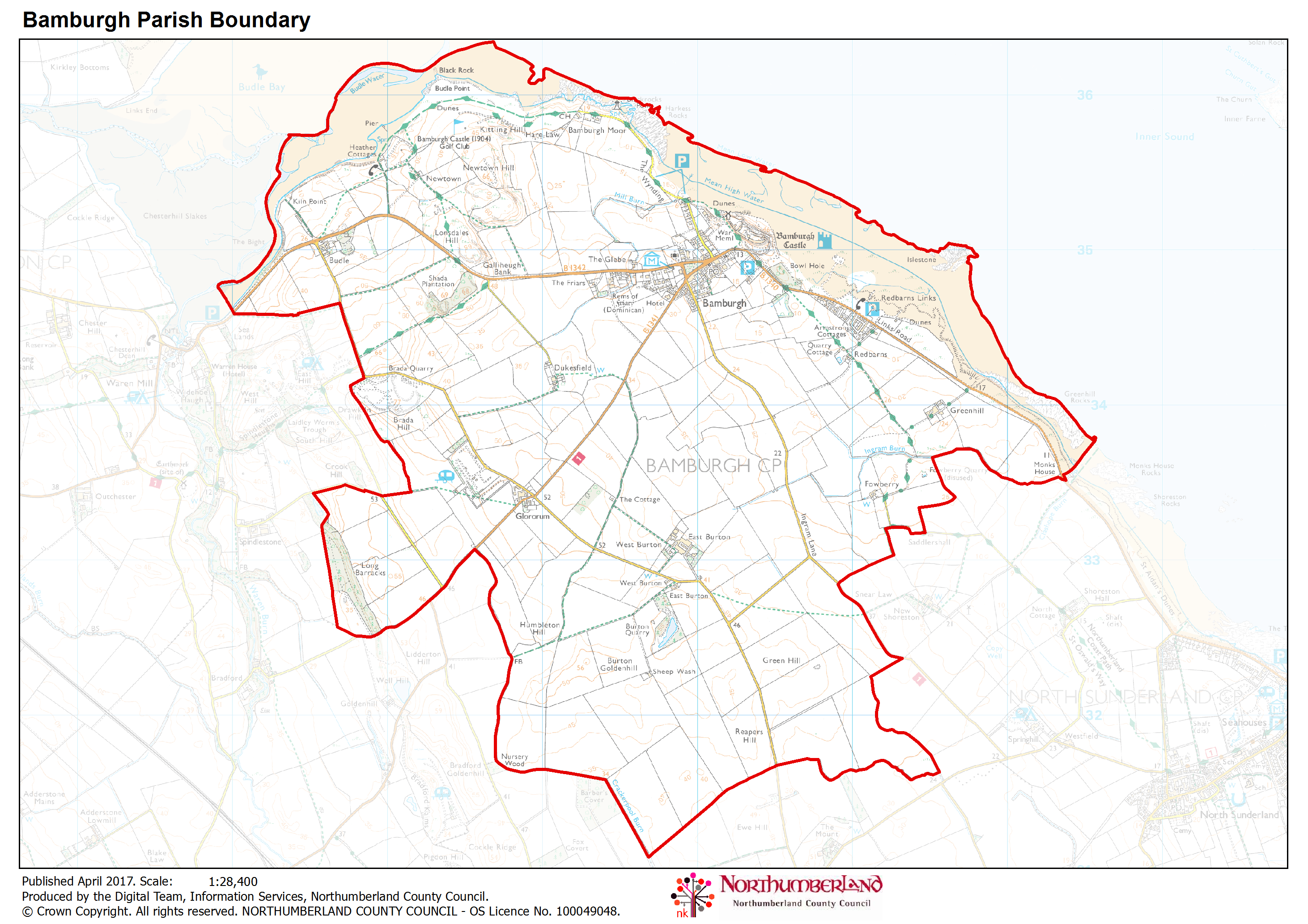 Parish Council Map | Bamburgh Parish Council
