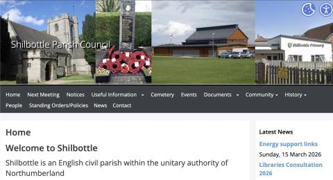 New website homepage